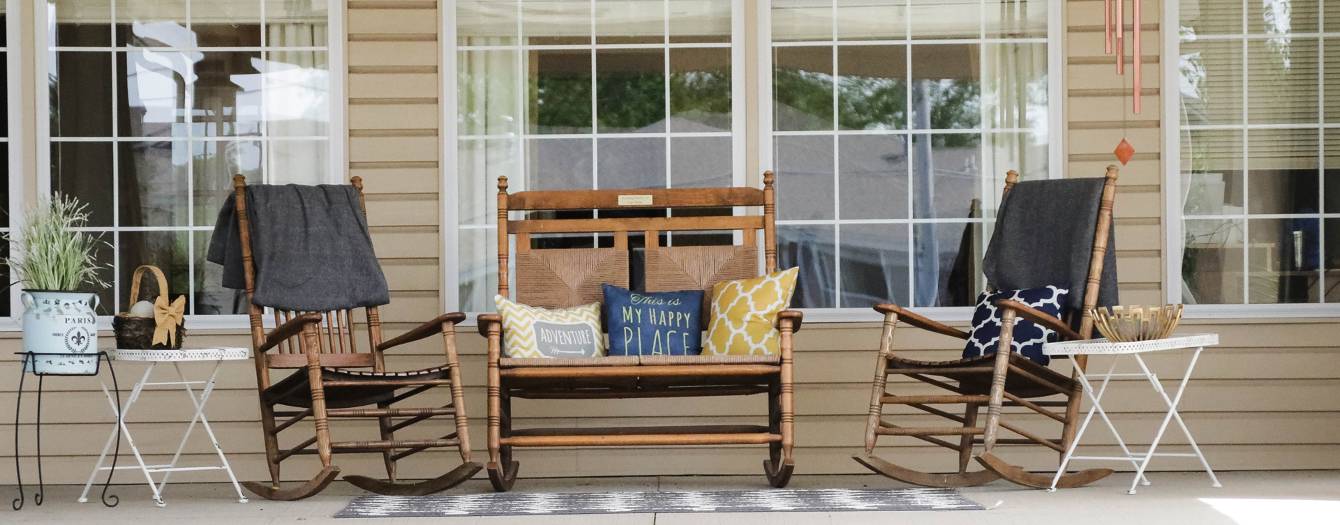 Relax in your favorite chair on the porch at Bickford of Ames
