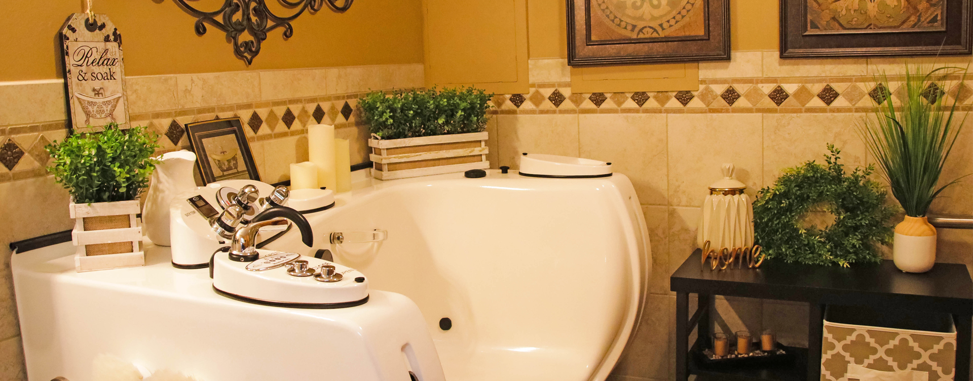 With an easy access design, our whirlpool allows you to enjoy a warm bath safely and comfortably at Bickford of Ames
