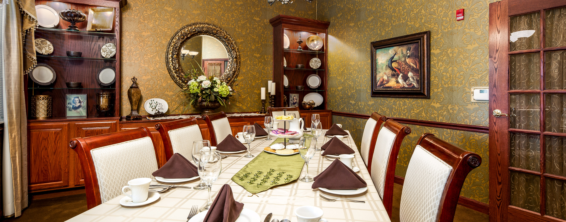 Food is best when shared with family and friends in the private dining room at Bickford of Battle Creek