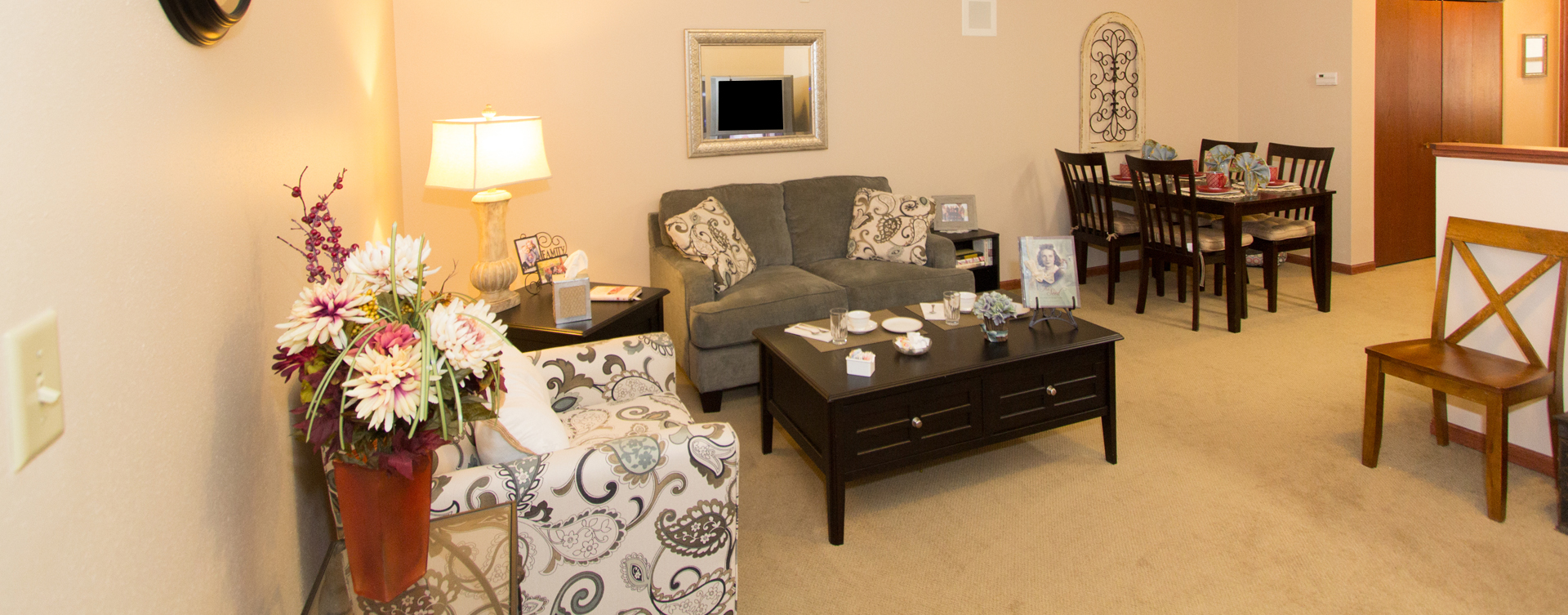 Personalize and decorate to your unique tastes an apartment at Bickford of Bourbonnais