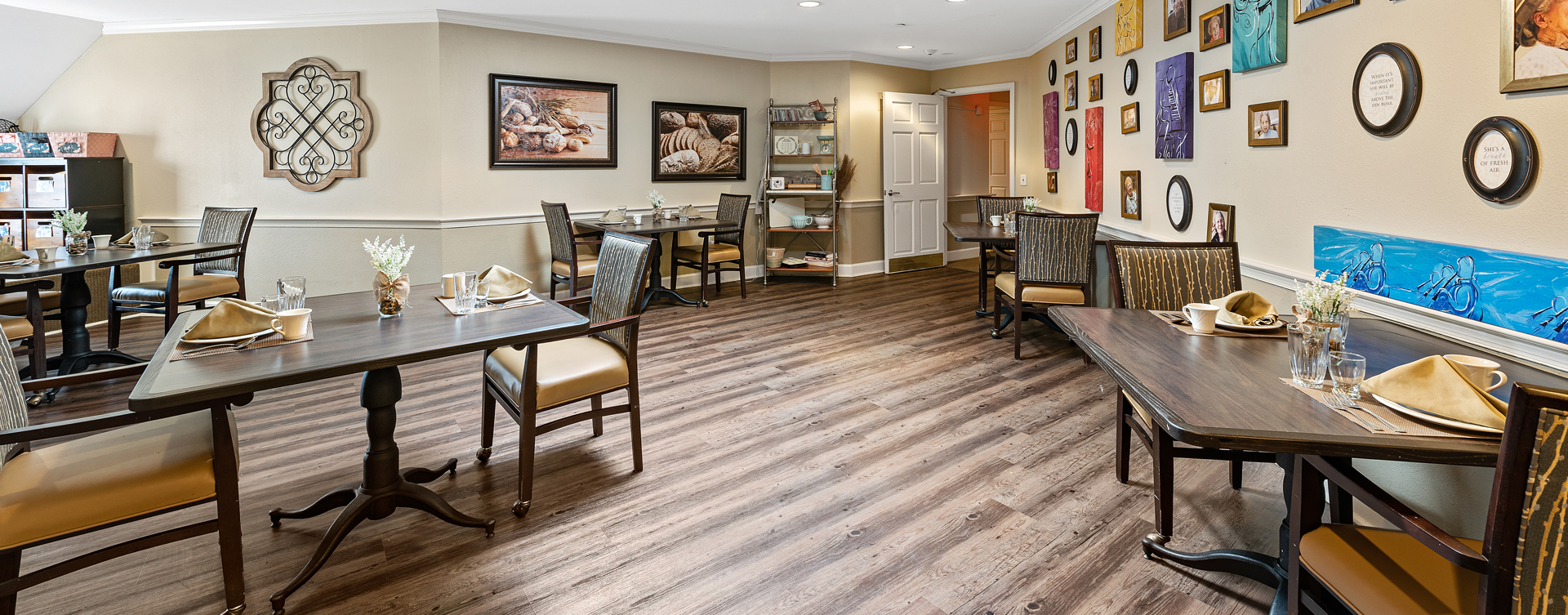 Mary B’s country kitchen evokes a sense of home and reconnects residents to past life skills at Bickford of Bexley
