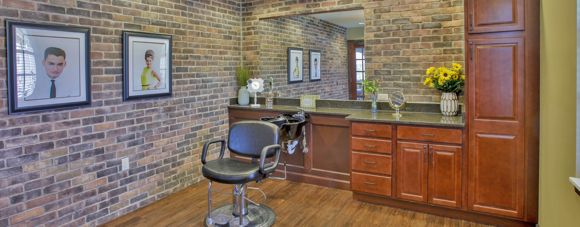 Receive personalized, at-home treatment from our stylist in the salon at Bickford of Bloomington