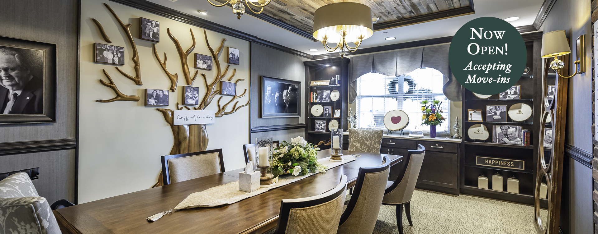 Celebrate special occasions in the private dining room at Bickford of Canton