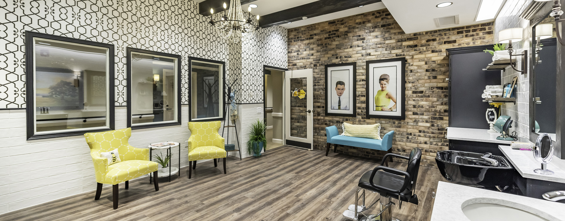 Love your own stylist? She’s welcome to take care of you in the salon at Bickford of Canton