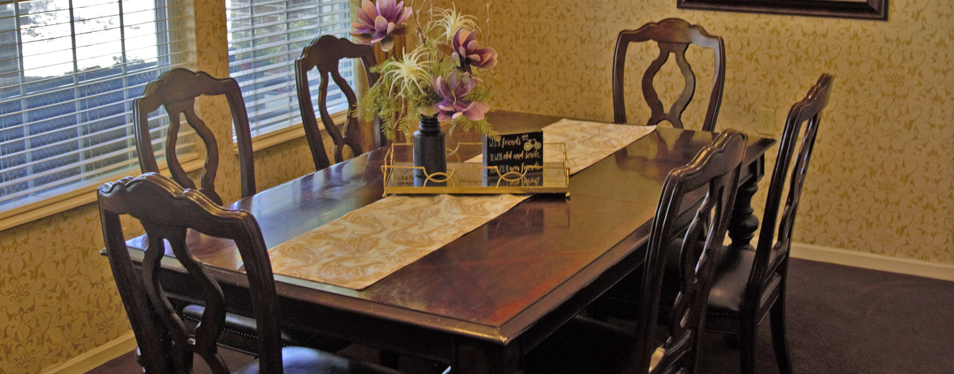 Celebrate special occasions in the private dining room at Bickford of Cedar Falls