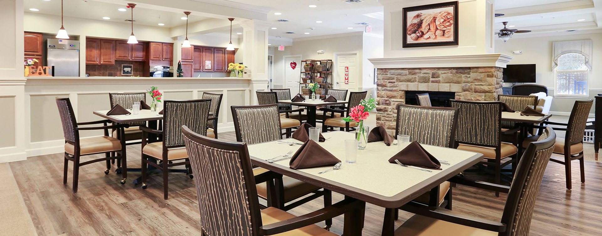 Mary B’s country kitchen evokes a sense of home and reconnects residents to past life skills at Bickford of Champaign
