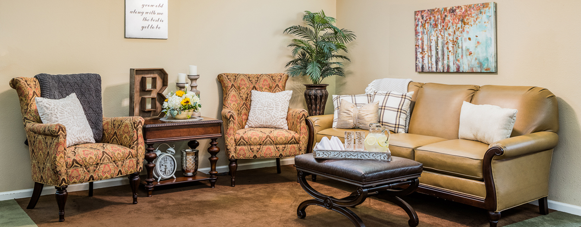 Enjoy a good snooze in the sitting area at Bickford of Fort Dodge