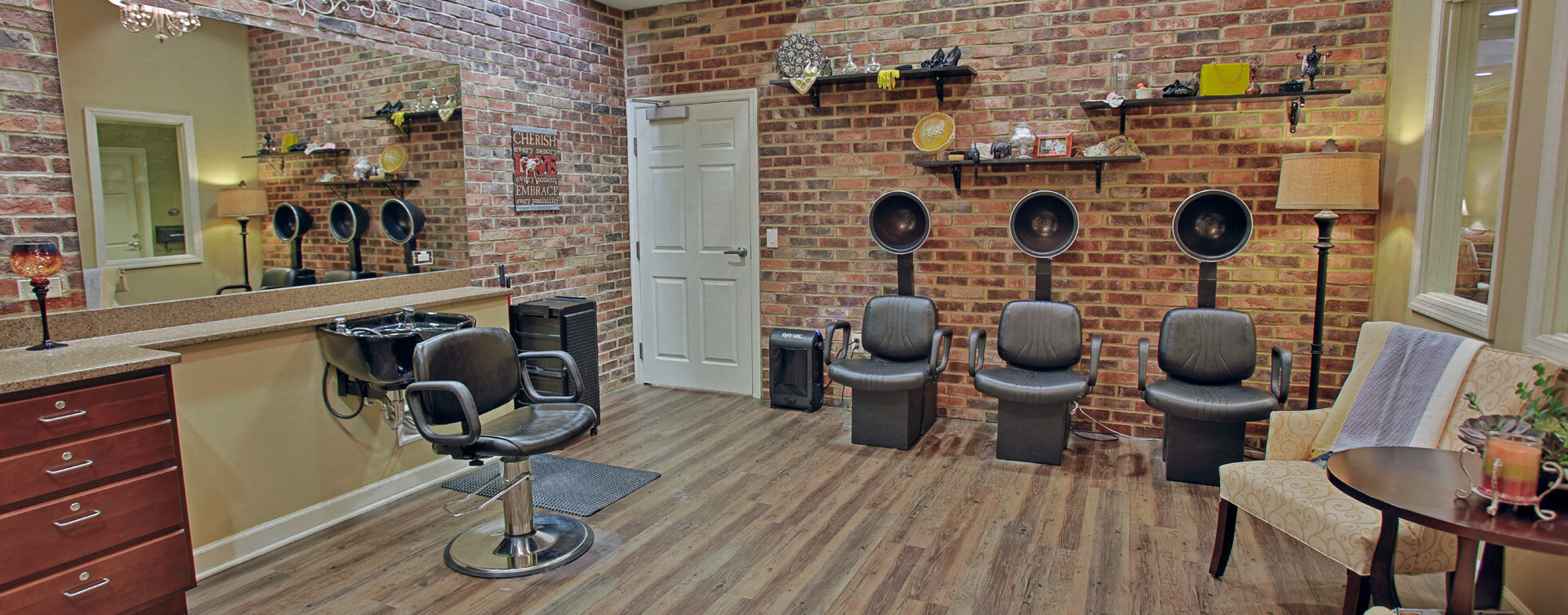 Strut on in and find out what the buzz is all about in the salon at Bickford of Greenwood