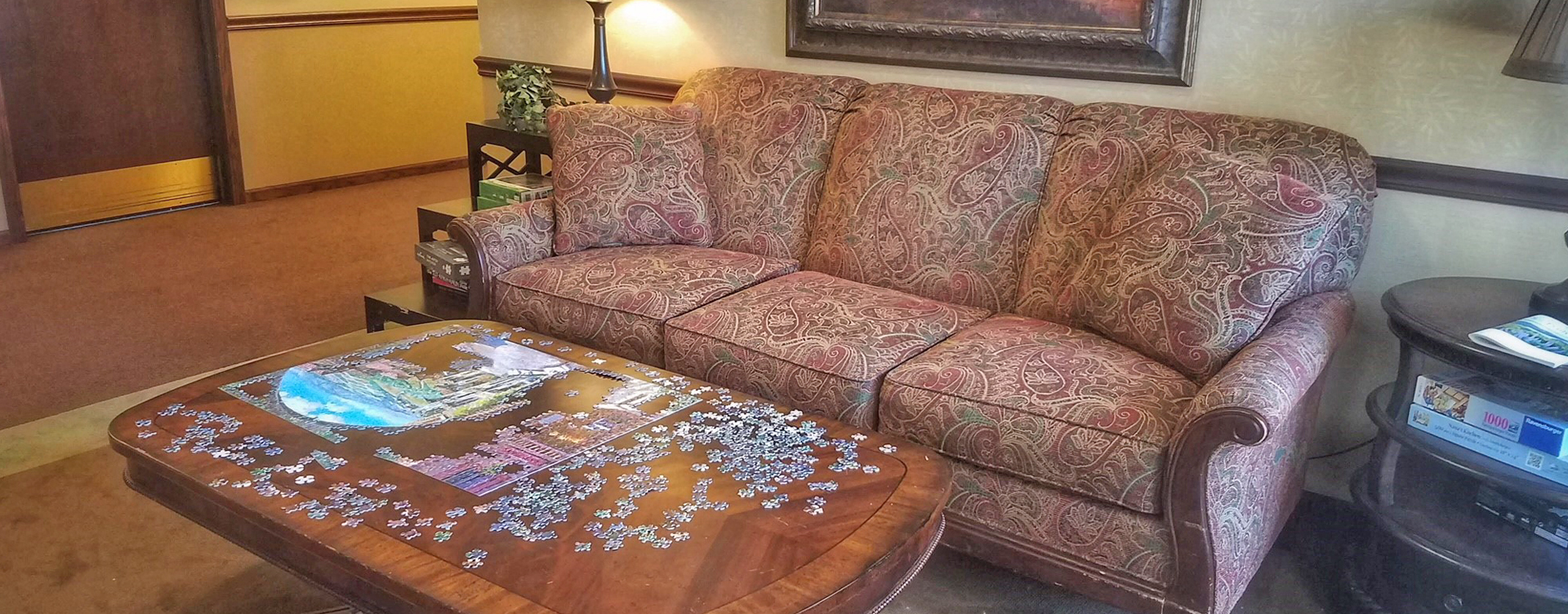 Enjoy a good snooze in the sitting area at Bickford of Okemos