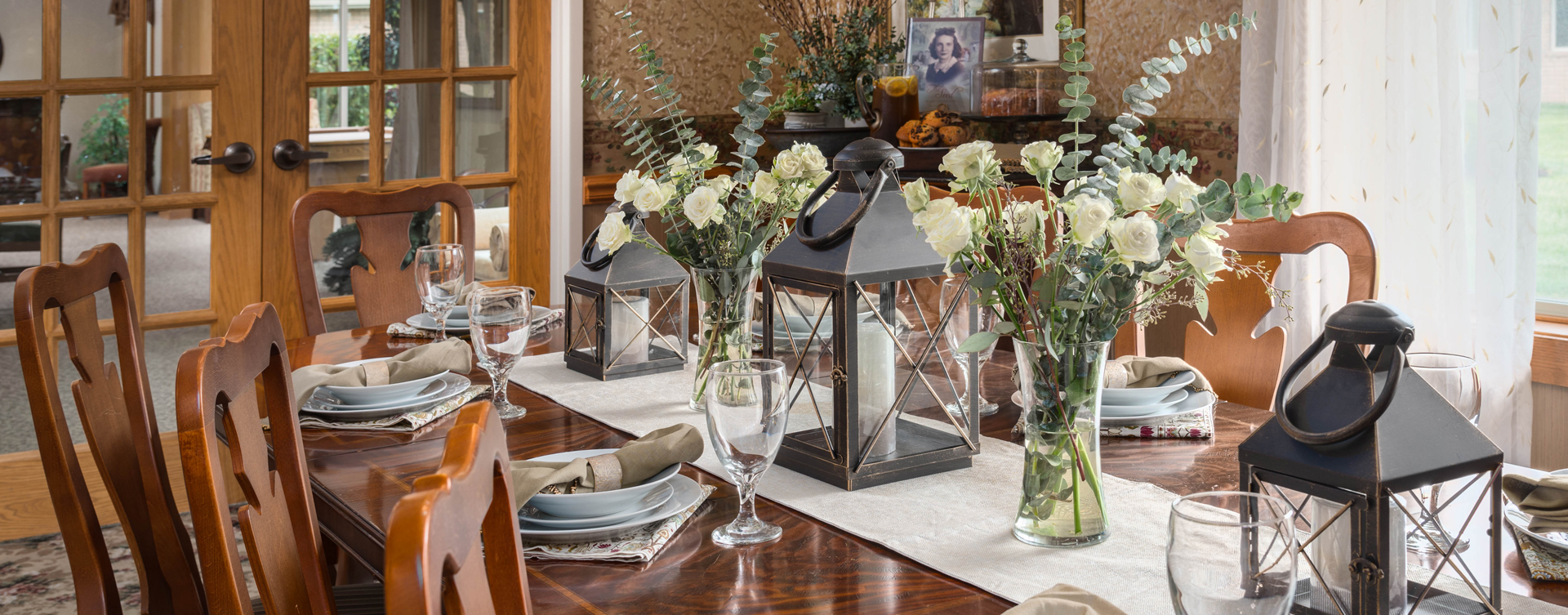 Celebrate special occasions in the private dining room at Bickford of Lancaster