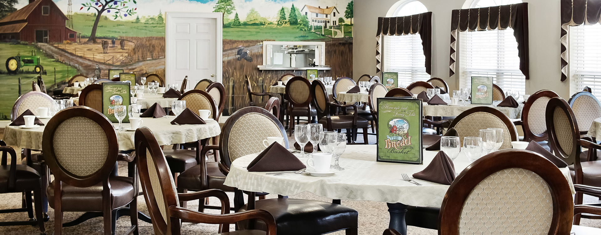 Food is best when shared with friends in the dining room at Bickford at Mission Springs
