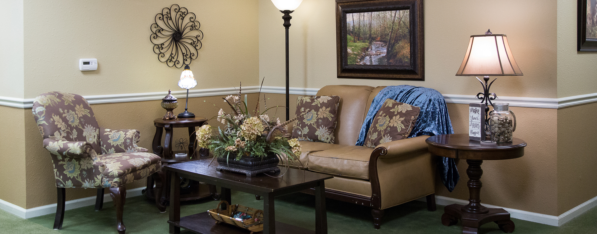 Enjoy a good book in the sitting area at Bickford of Moline