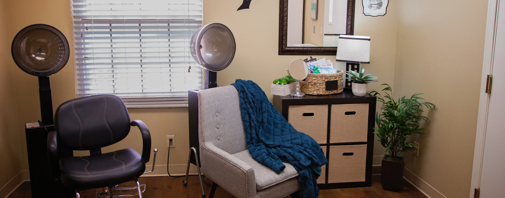 Receive personalized, at-home treatment from our stylist in the salon at Bickford of Marion