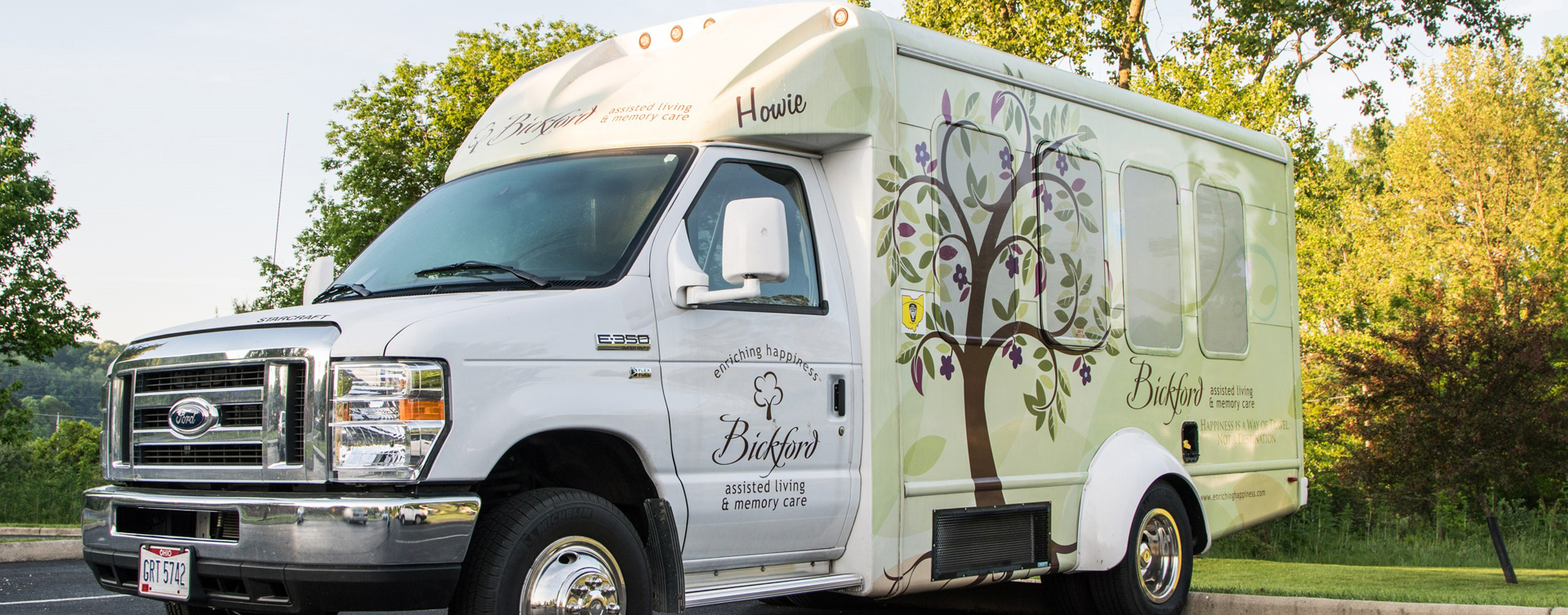 We’re happy to coordinate your transportation needs to appointments aboard the Bickford bus HOWIE at Bickford of Marshalltown