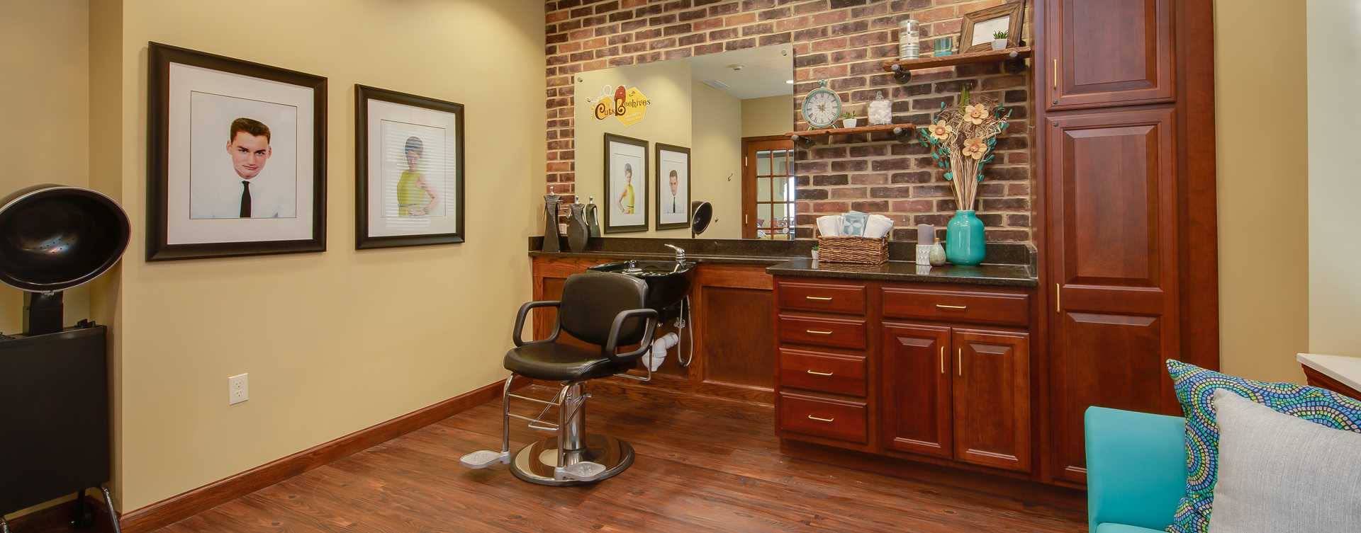 Love your own stylist? She’s welcome to take care of you in the salon at Bickford of Portage