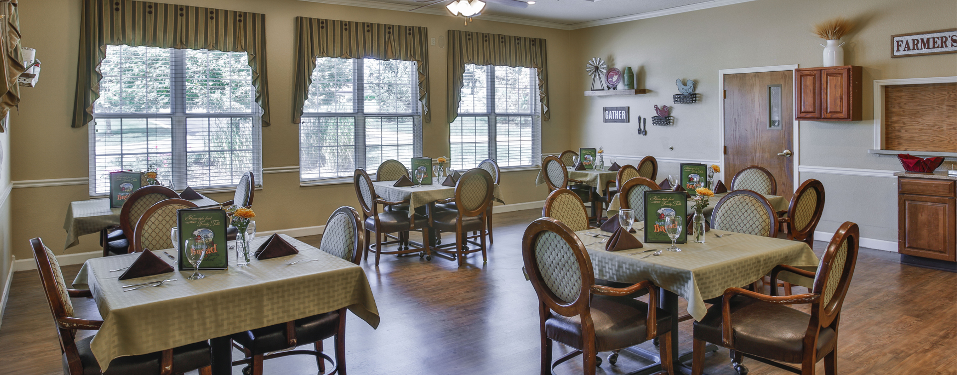 Mary B’s country kitchen evokes a sense of home and reconnects residents to past life skills at Bickford of Peoria