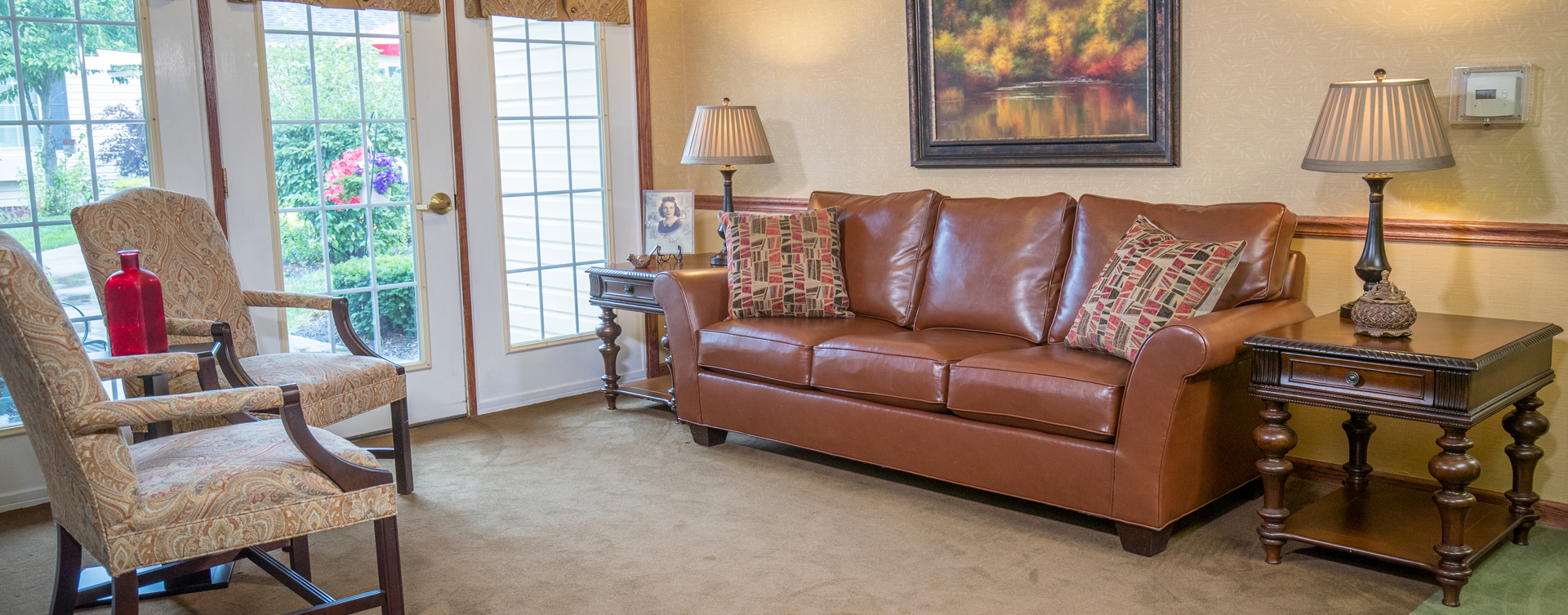 Enjoy a good snooze in the sitting area at Bickford of Quincy