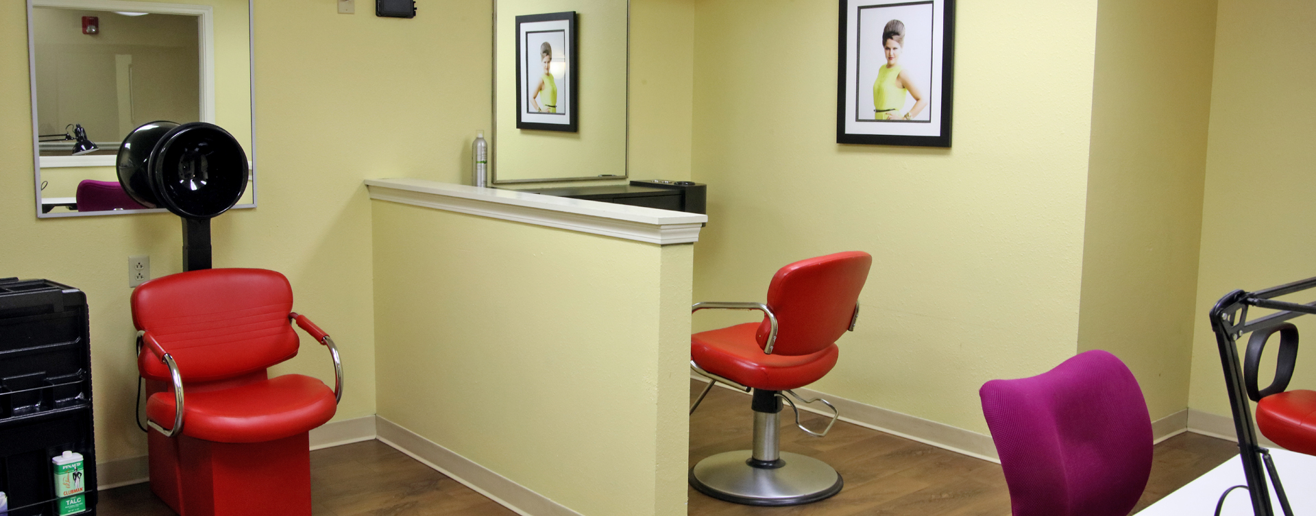 Love your own stylist? She’s welcome to take care of you in the salon at Bickford of Rockford
