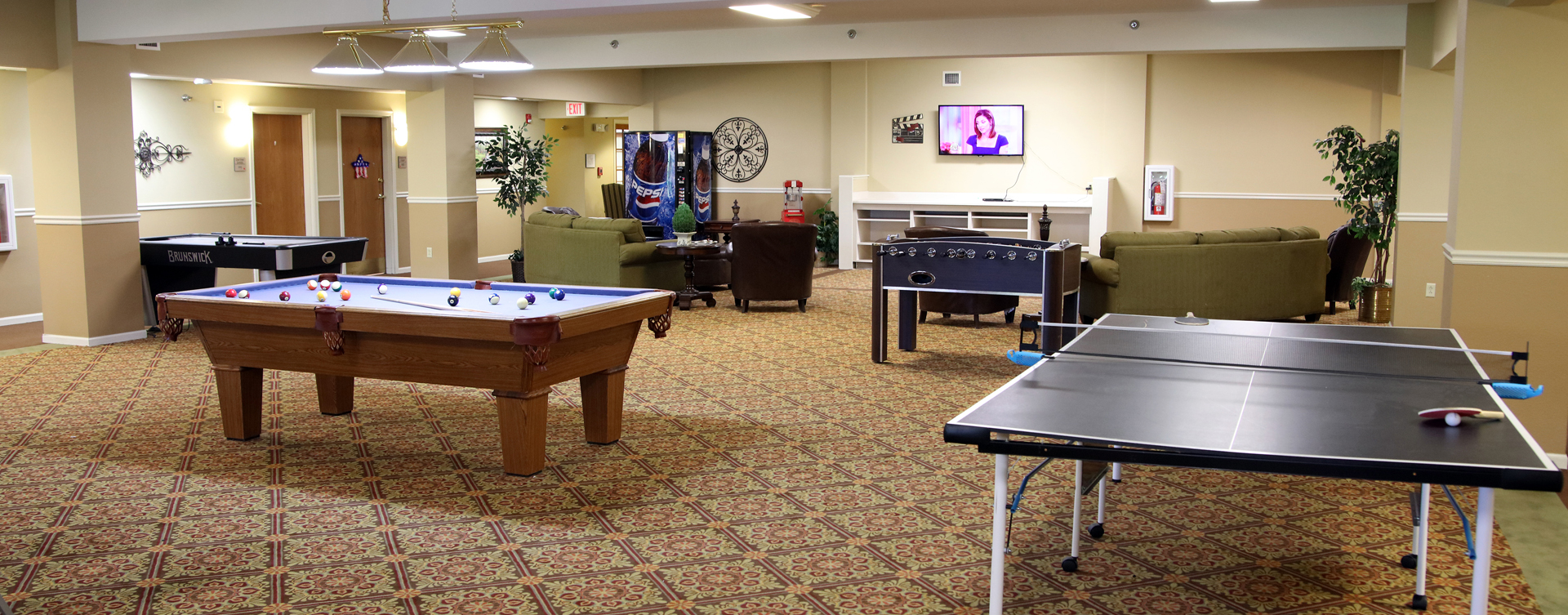 Challenge your friends with one of the games in our activity space at Bickford of Rockford