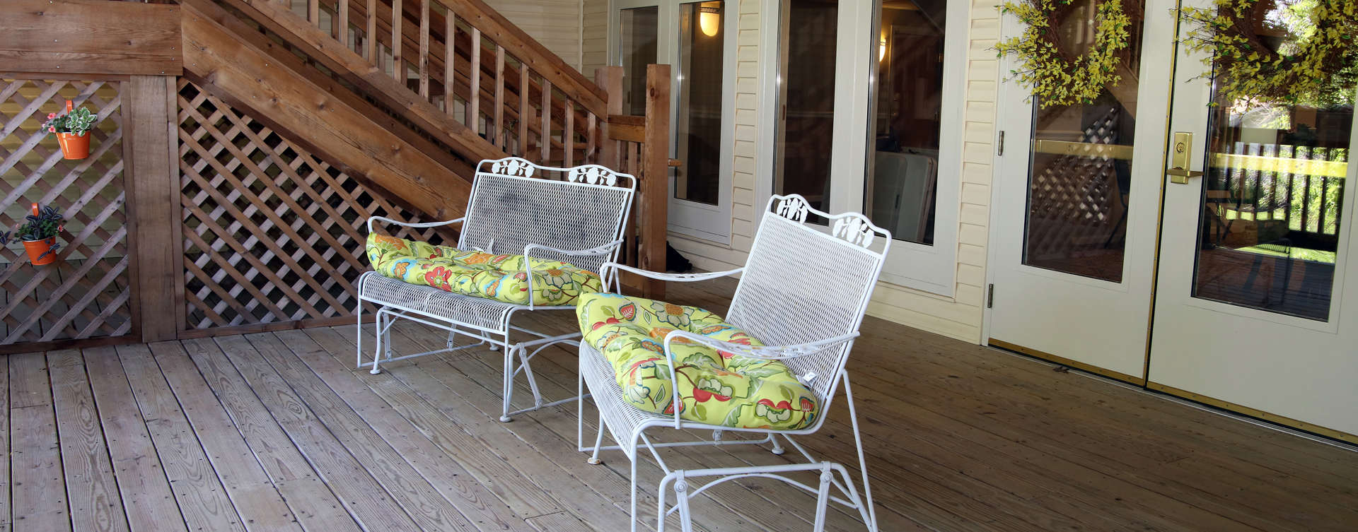 Enjoy the outdoors in a whole new light by stepping onto our back deck at Bickford of Rockford