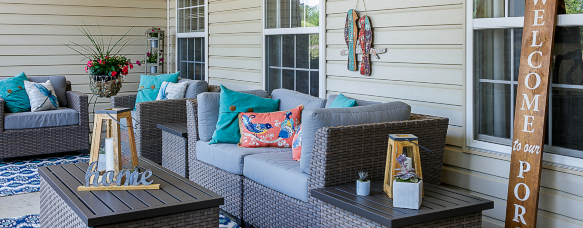 Sip on your favorite drink on the porch at Bickford of Sioux City