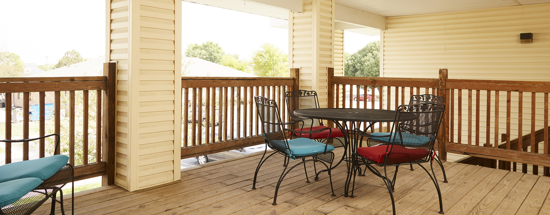 Enjoy the outdoors in a whole new light by stepping onto our back deck at Bickford of Springfield