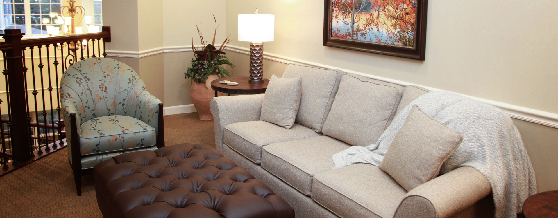Enjoy a good snooze in the sitting area at Bickford of St. Charles