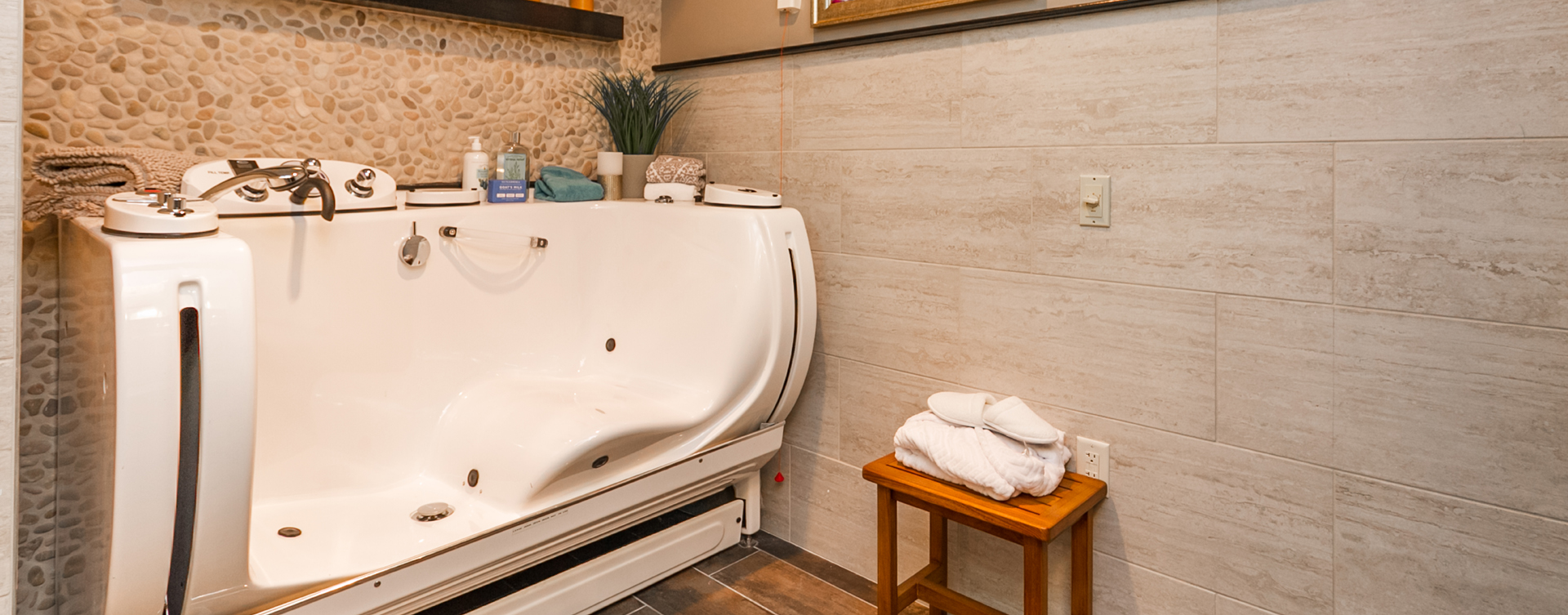 Our whirlpool bathtub creates a spa-like environment tailored to enhance your relaxation and enjoyment at Bickford of Virginia Beach