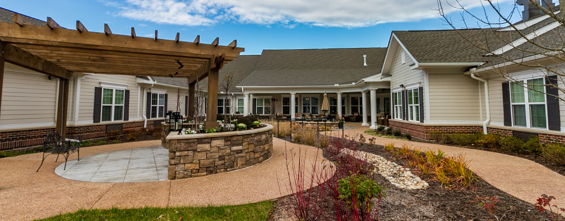 Enjoy the outdoors in a whole new light by stepping into our secure courtyard at Bickford of Virginia Beach