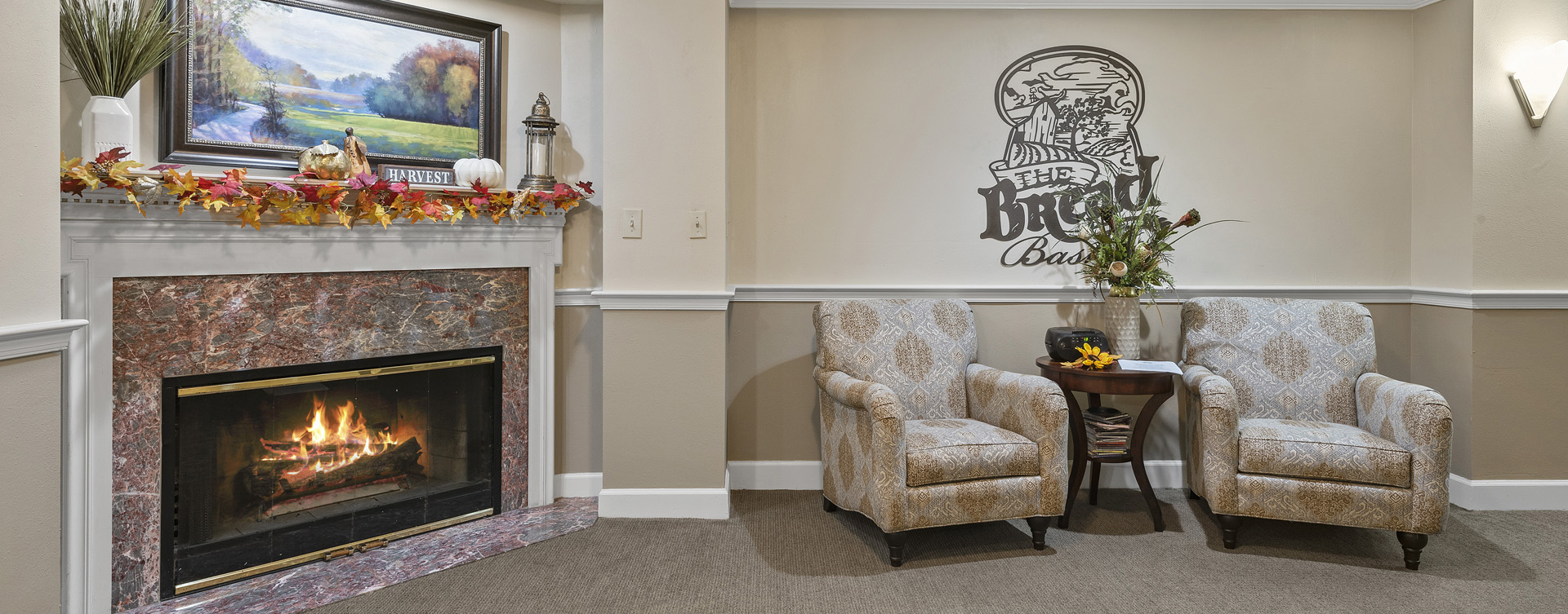 Snooze in your favorite chair in the living room at Bickford of Worthington